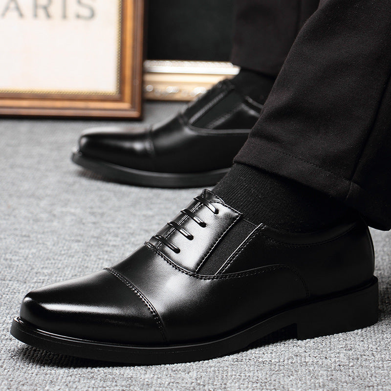 Men's triple joint leather shoes
