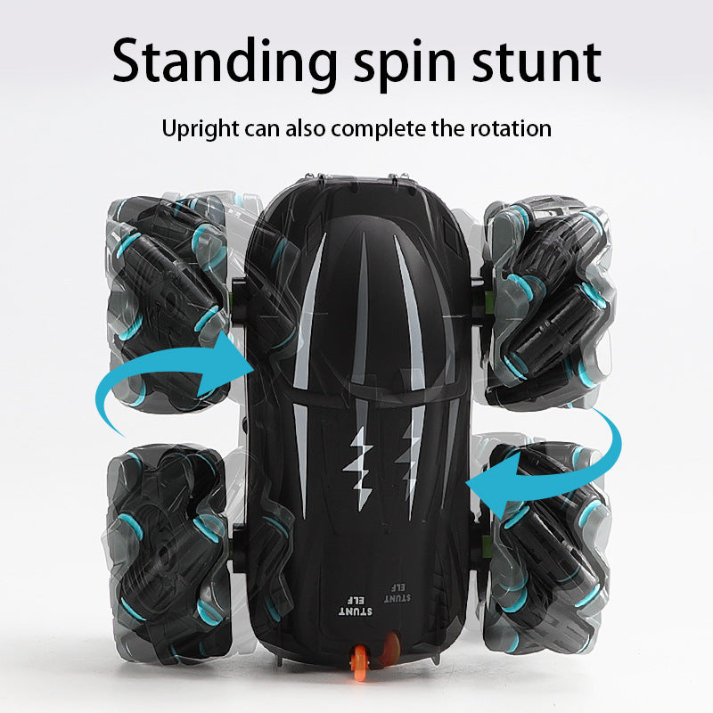 Remote Control Tumbling Stunt Double-sided Car Rotating Charging Light Drift Racing Car