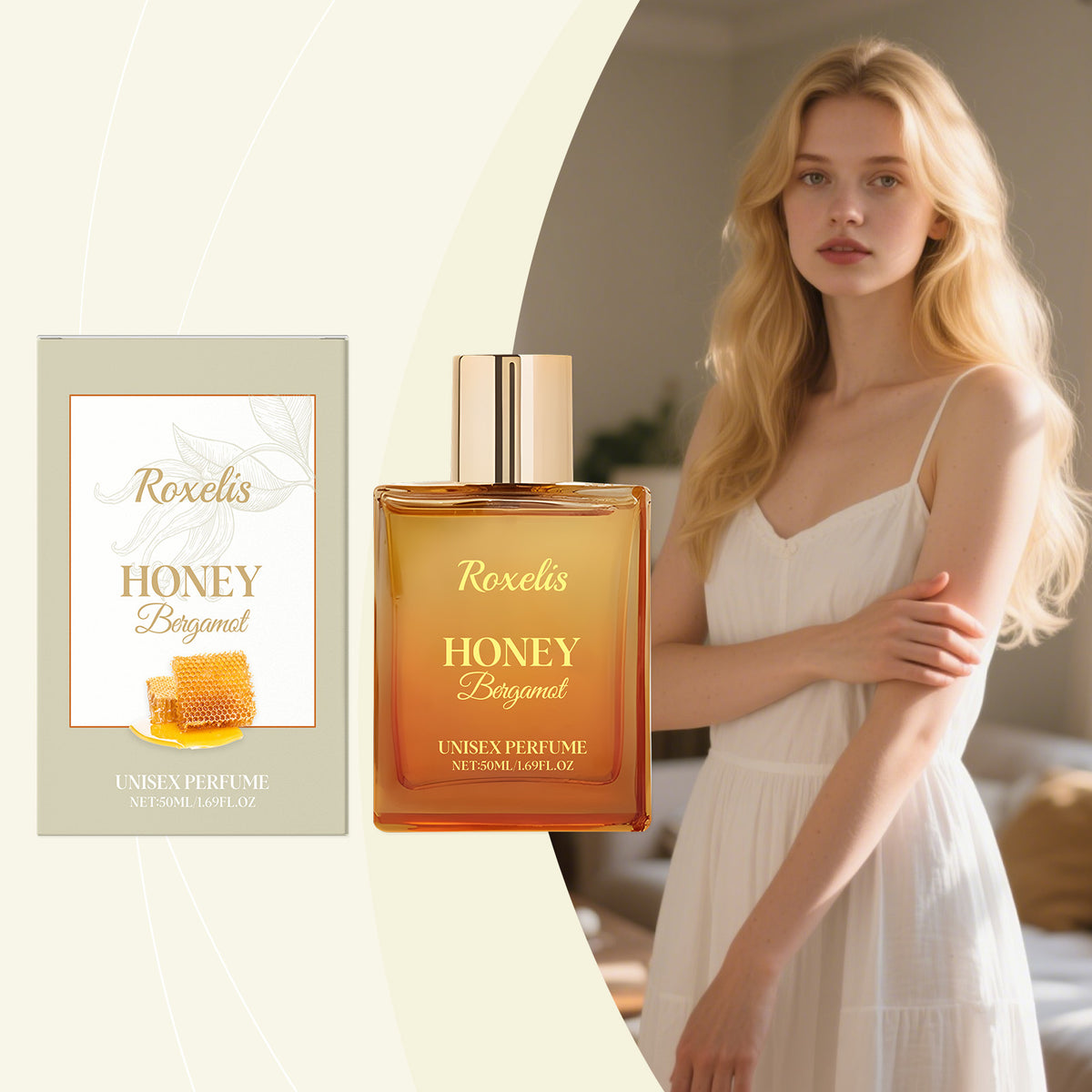 Unisex Honey Bergamot Perfume Long-Lasting Light & Fresh-fragrance