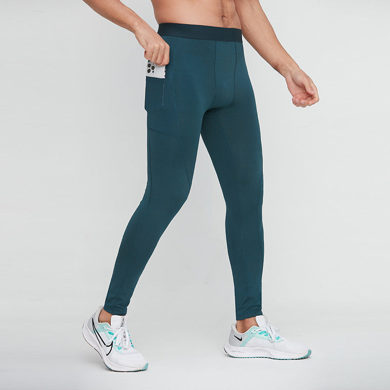 Autumn And Winter Men's Sports Leggings, High Elasticity Compression Pants, Cross-border Sports Fitness Running Training Pants