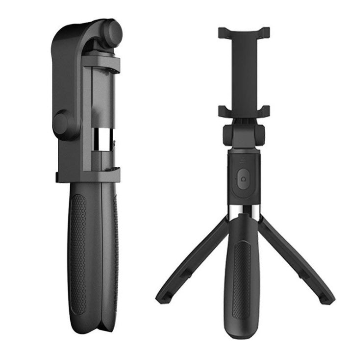 Tripod Selfie Stick Mobile Compatible with Apple, Universal Live Triangle Bracket One Bluetooth Selfie Artifact