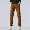 High-end Yellow-brown Coffee-colored Jeans