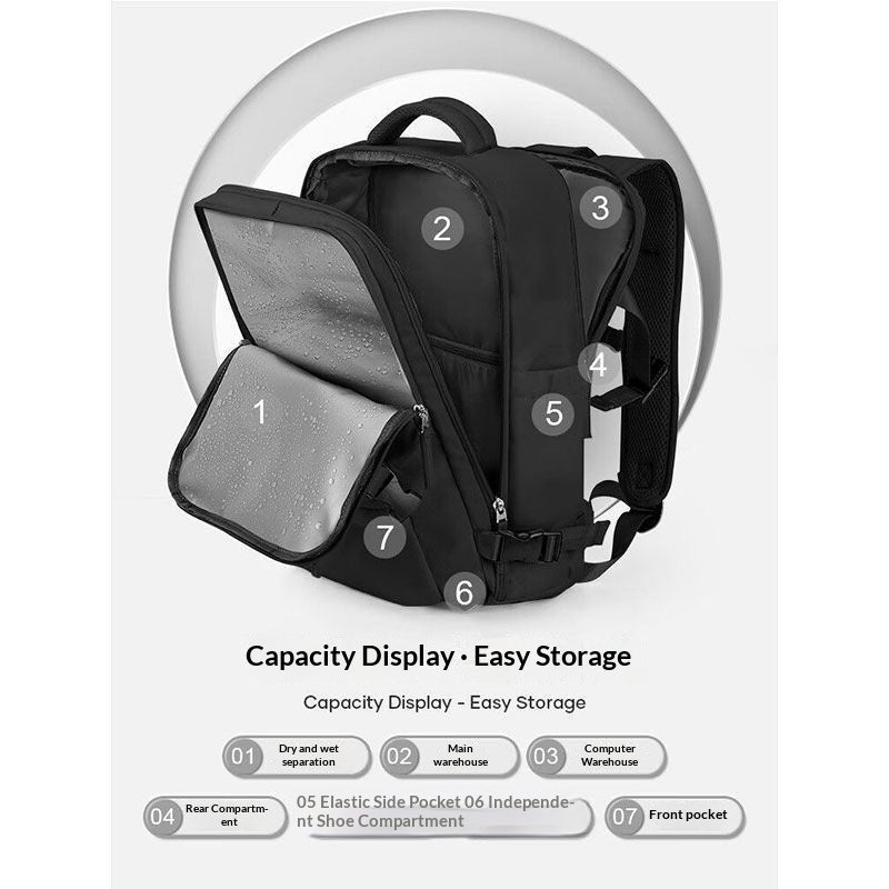 Travel Backpack High School Student Bag Durable For Middle Schoolers