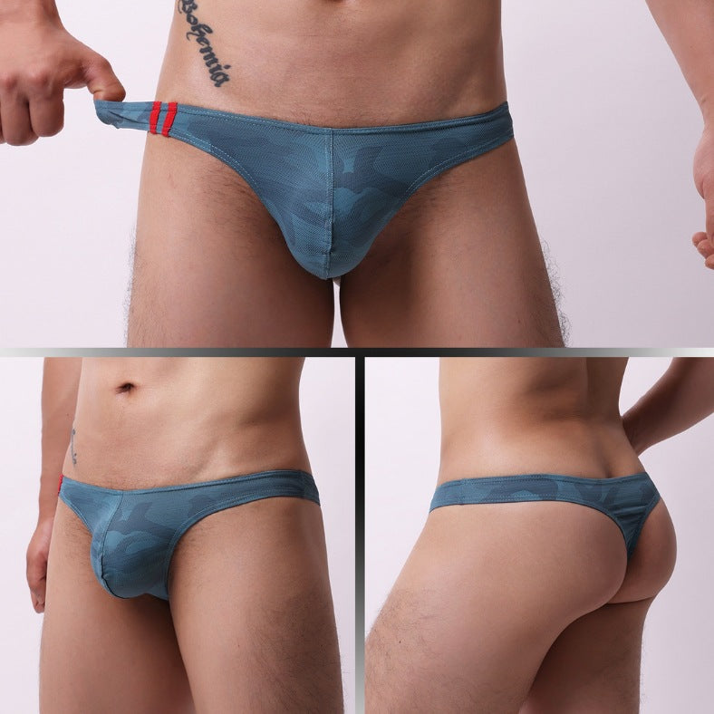 Mens Moisture-Wicking Low-Rise Underwear With Cartoon Print