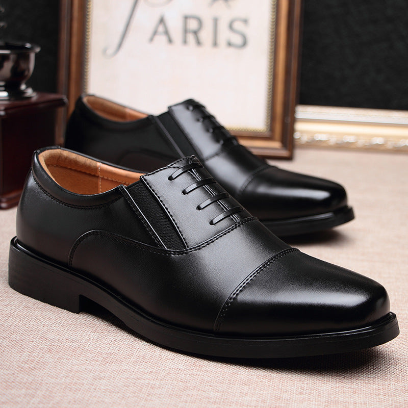 Men's triple joint leather shoes