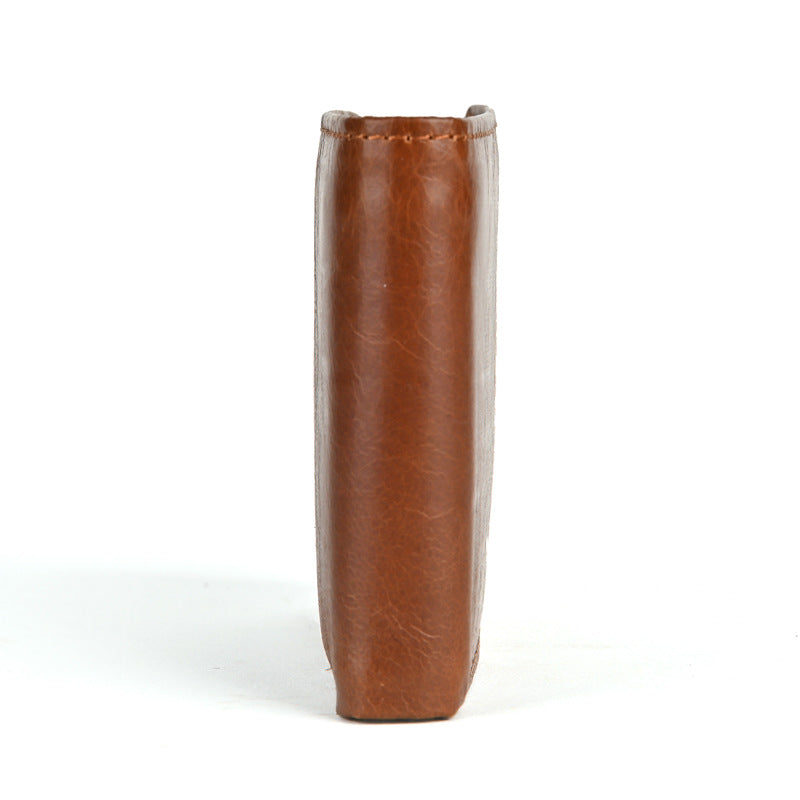 RFID Anti-Scan Retro Leather Wallet For Men