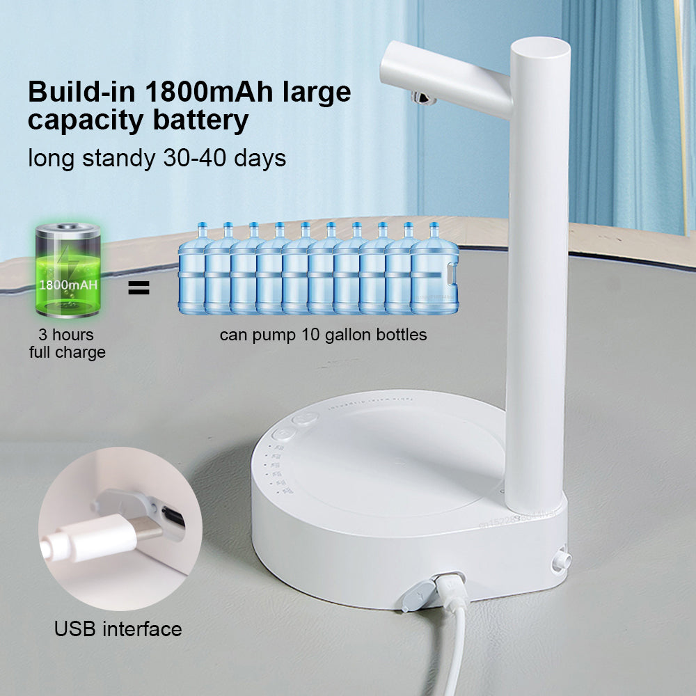Desk Dispenser Electric Water Gallon Automatic Water Bottle Dispenser Rechargeable