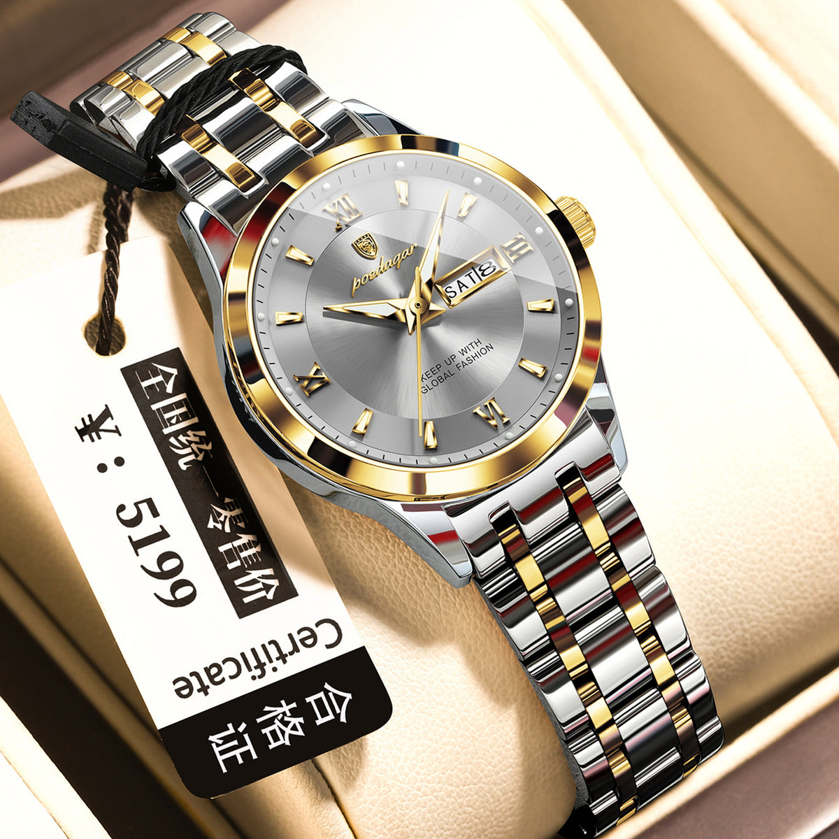 Waterproof Watch Luminous Business Quartz