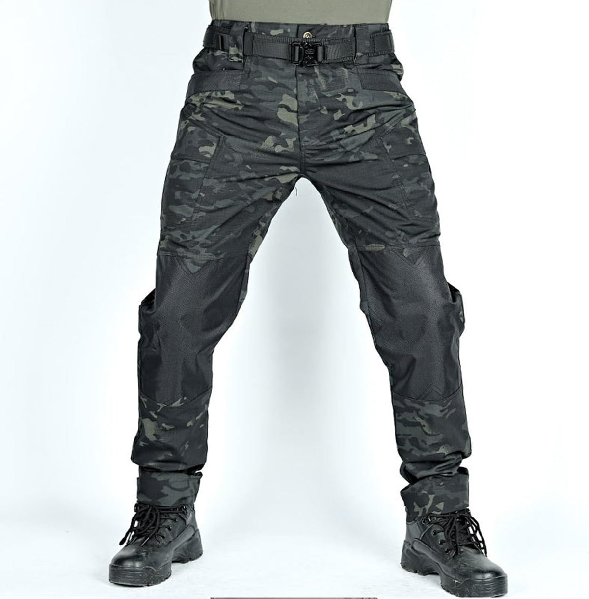Mens Outdoor Combat Training Cargo Pants With Multiple Pockets