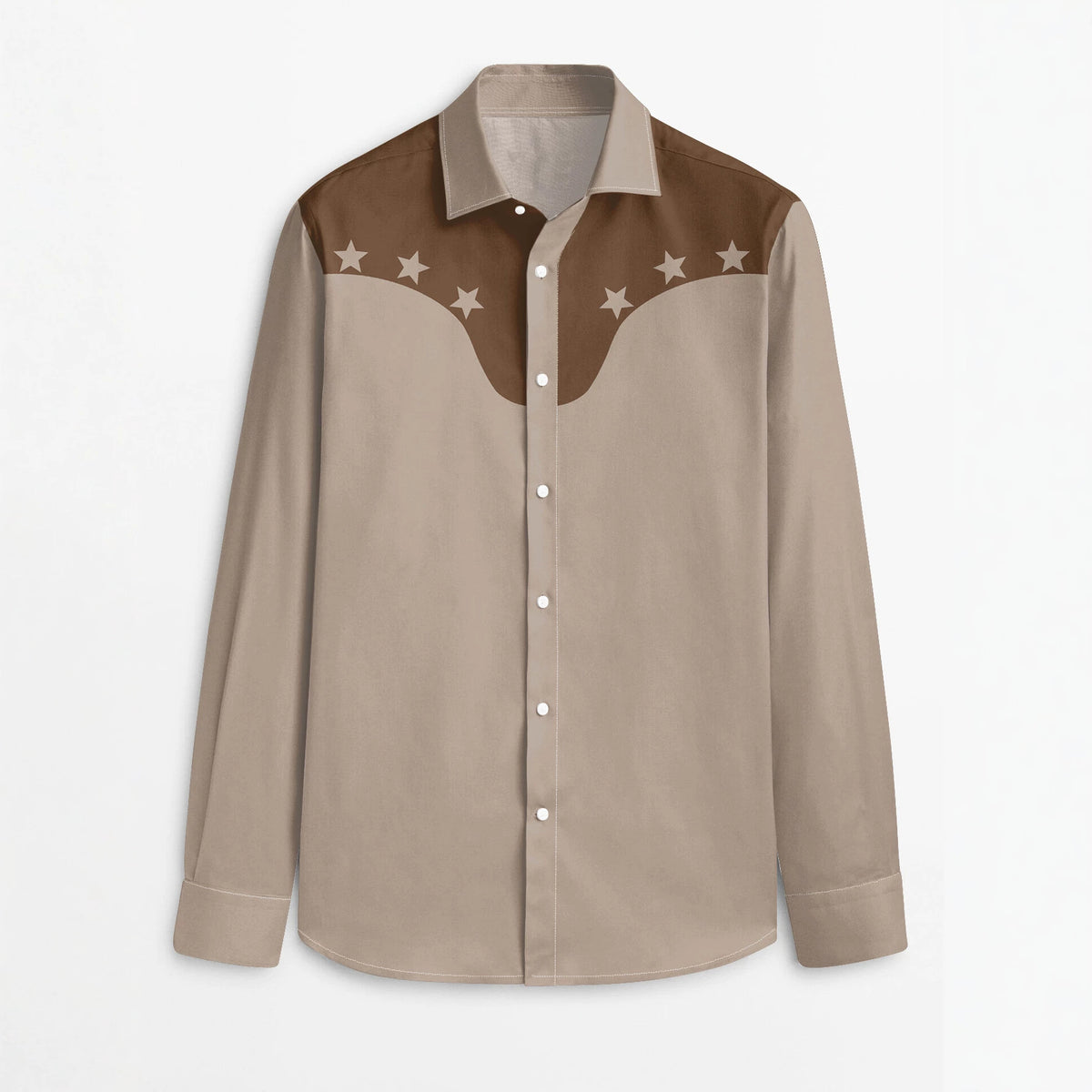 Western-style Wind-resistant Denim Thin Mens Shirt