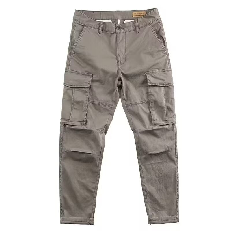 Cross-Border Spring And Autumn Wear-Resistant And Stain-Resistant Men's Work Pants, Trendy Straight-Leg Loose Versatile Casual Pants And Trousers