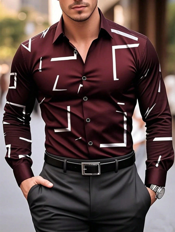Casual Shirt Spring And Autumn Style Men's Long-sleeved Shirt
