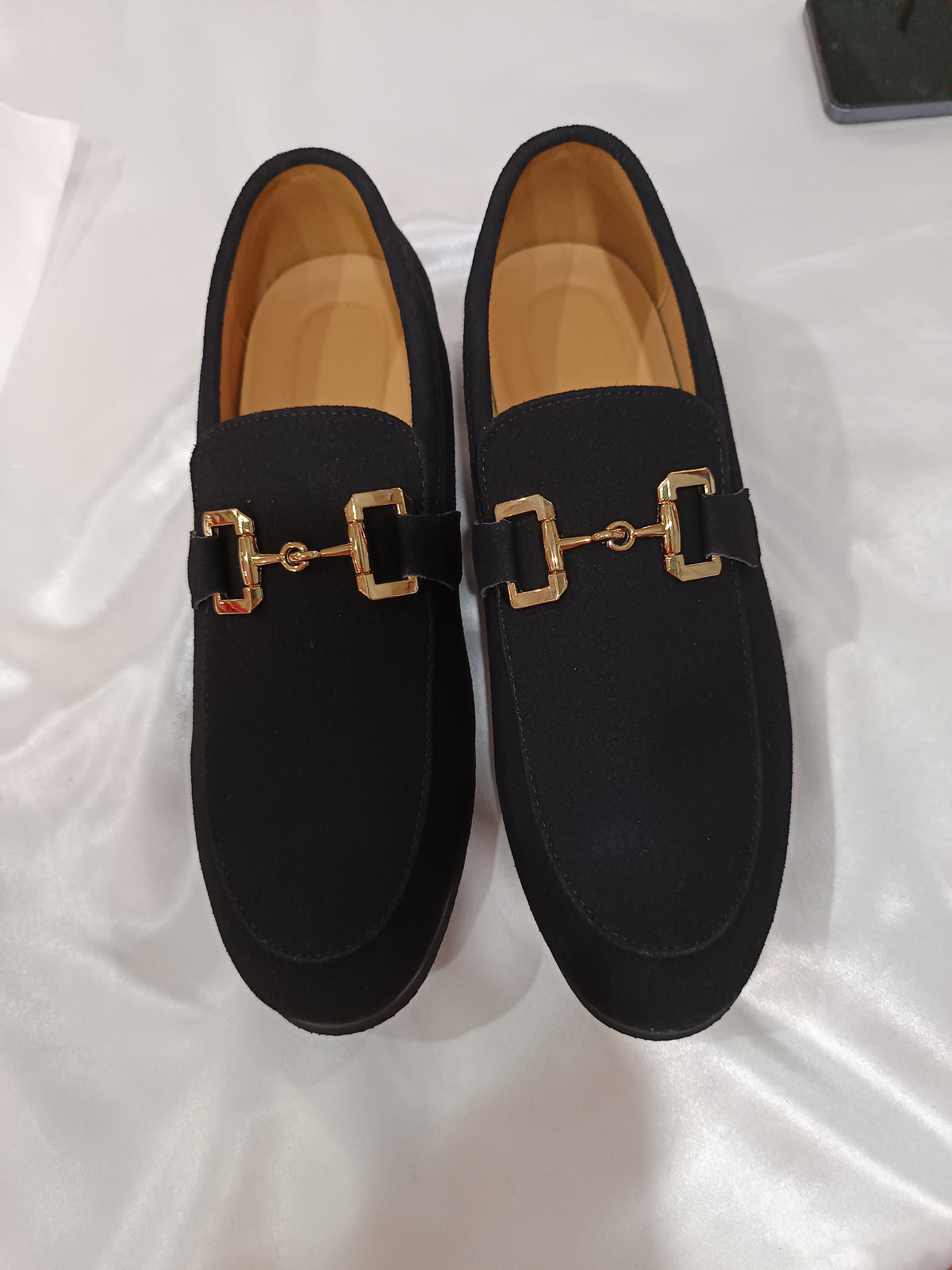 Mens Casual Leather Shoes With Metal Buckles