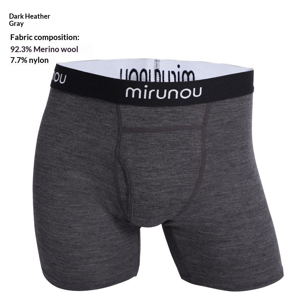 Mens Merino Wool Athletic Boxer Briefs