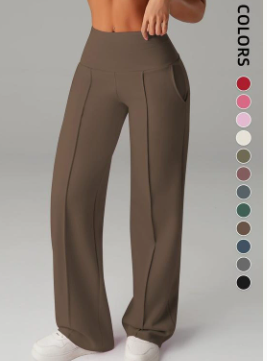 High-waisted Loose-fitting Wide-leg Womens Sweatpants