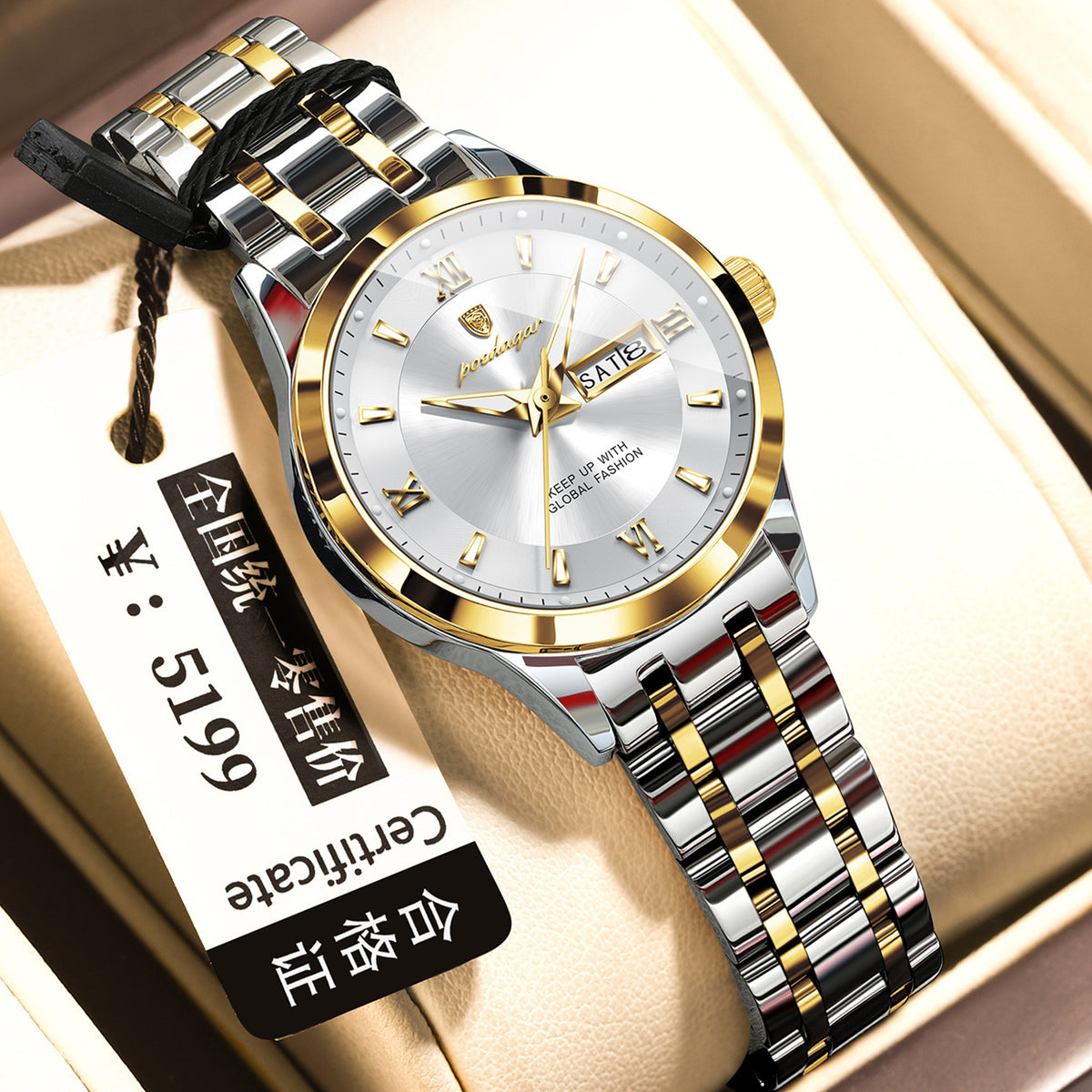 Waterproof Watch Luminous Business Quartz