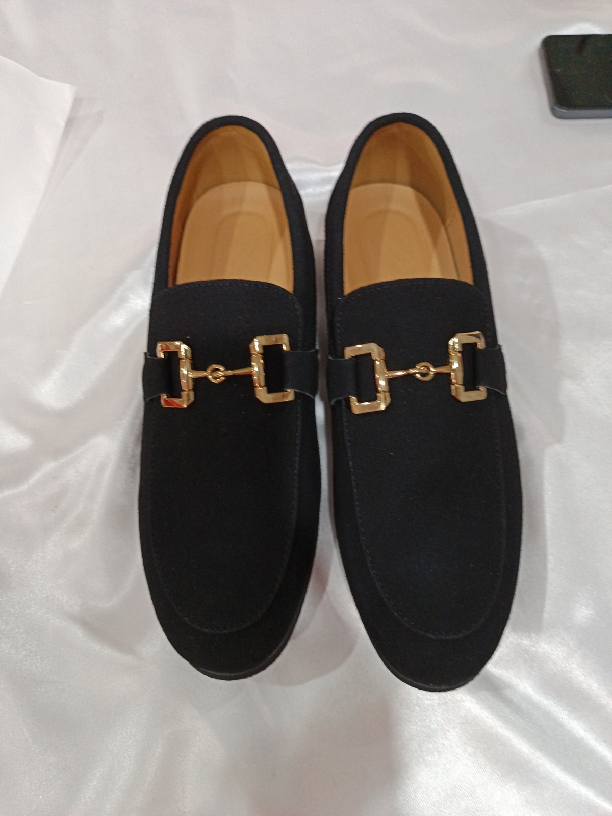 Mens Casual Leather Shoes With Metal Buckles