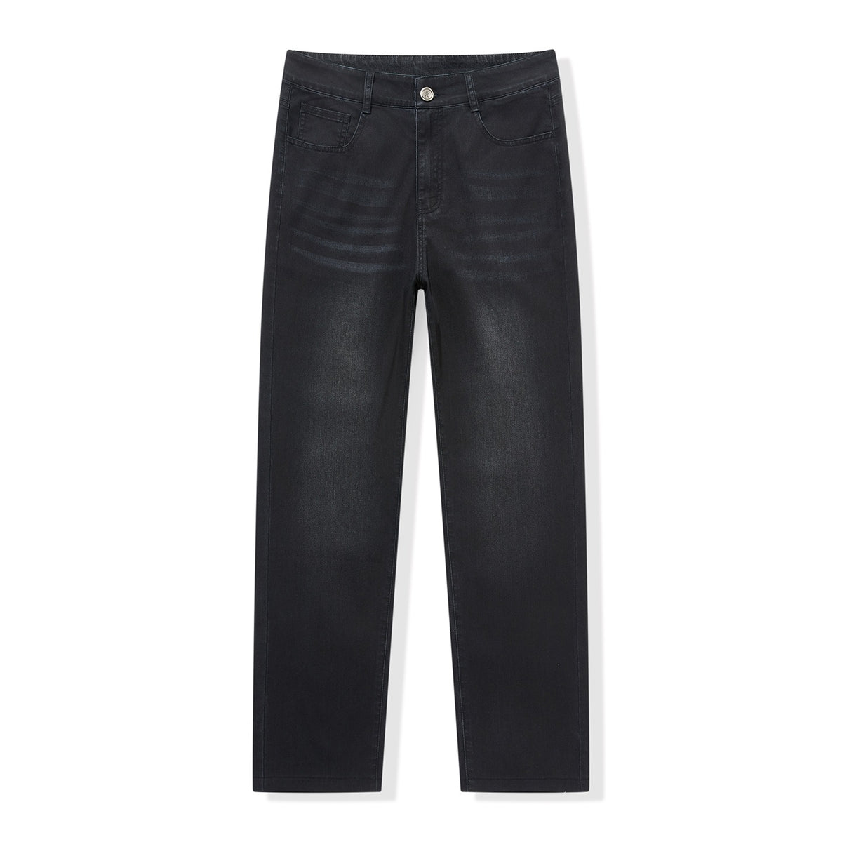 Mens Straight-Leg Loose-Fit Stretch Wrinkle-Resistant Trousers