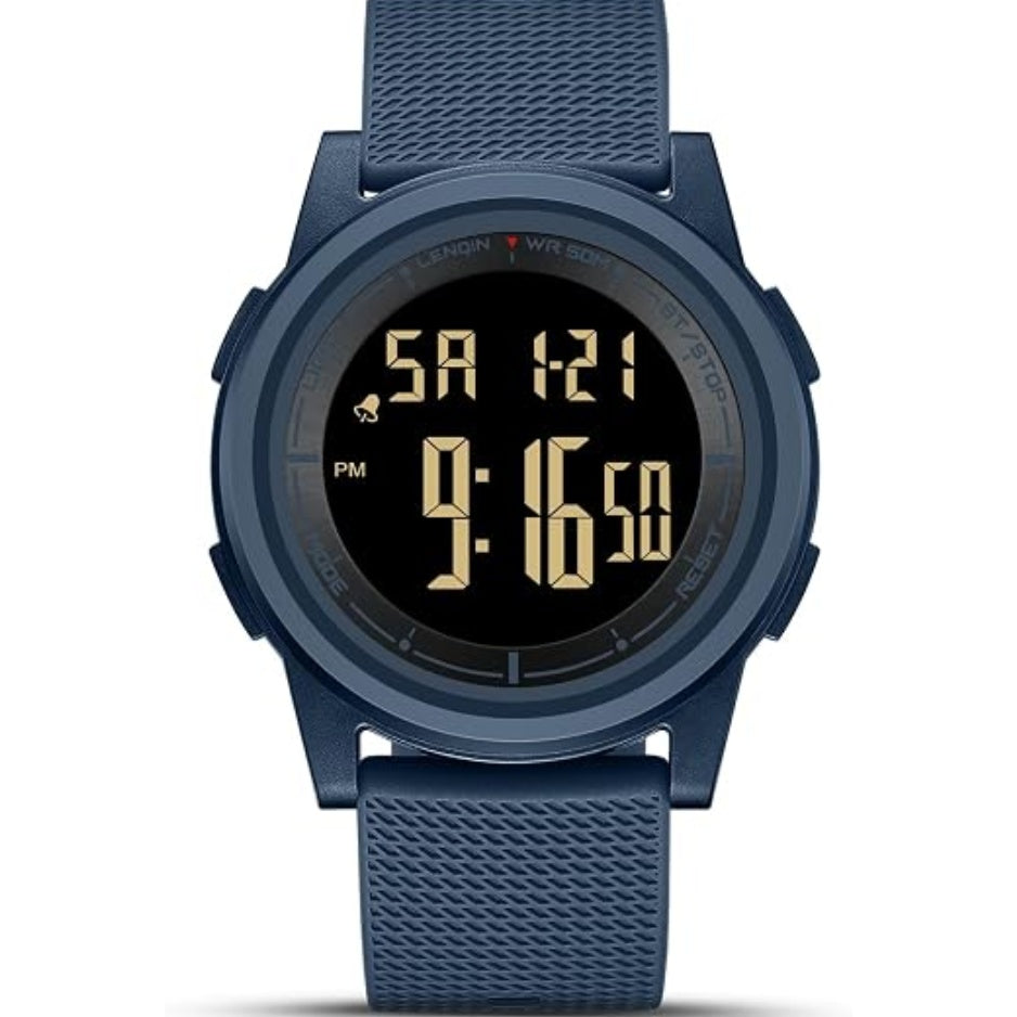 Mens Digital Watch Ultra Thin Sports Waterproof Watches For Men