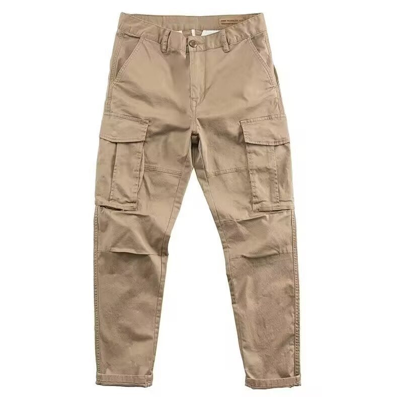 Cross-Border Spring And Autumn Wear-Resistant And Stain-Resistant Men's Work Pants, Trendy Straight-Leg Loose Versatile Casual Pants And Trousers