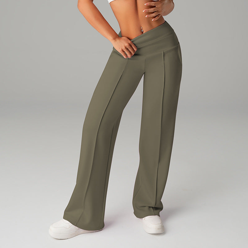High-waisted Loose-fitting Wide-leg Womens Sweatpants