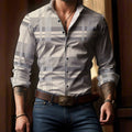 Mens Printed Long-Sleeve Shirt