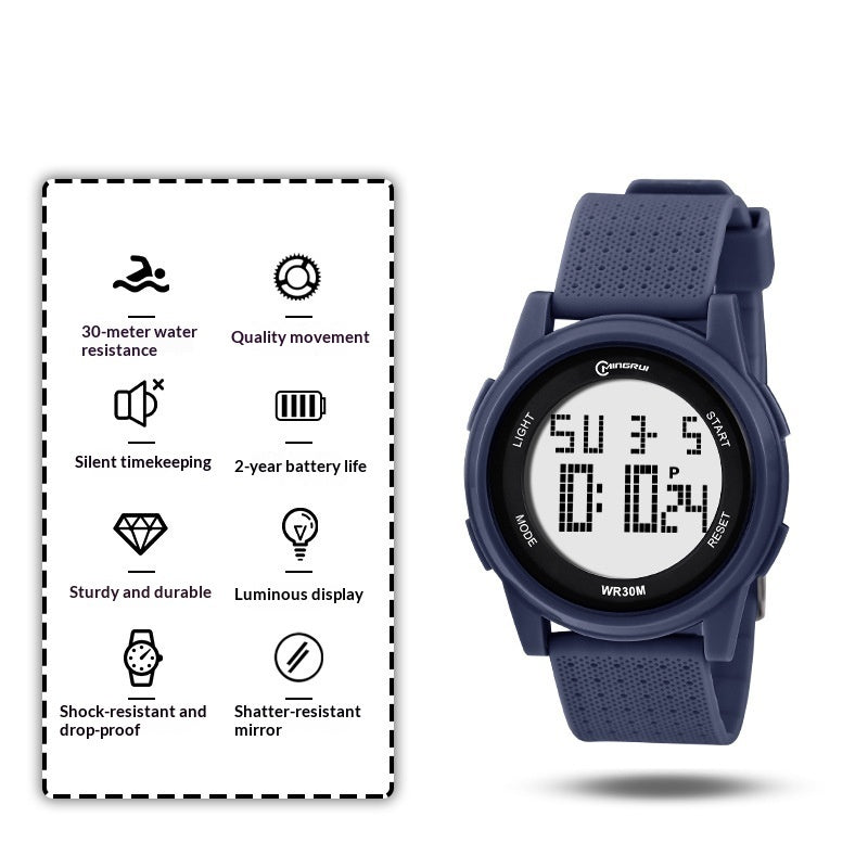 Men's Waterproof Luminous Sports Digital Watch