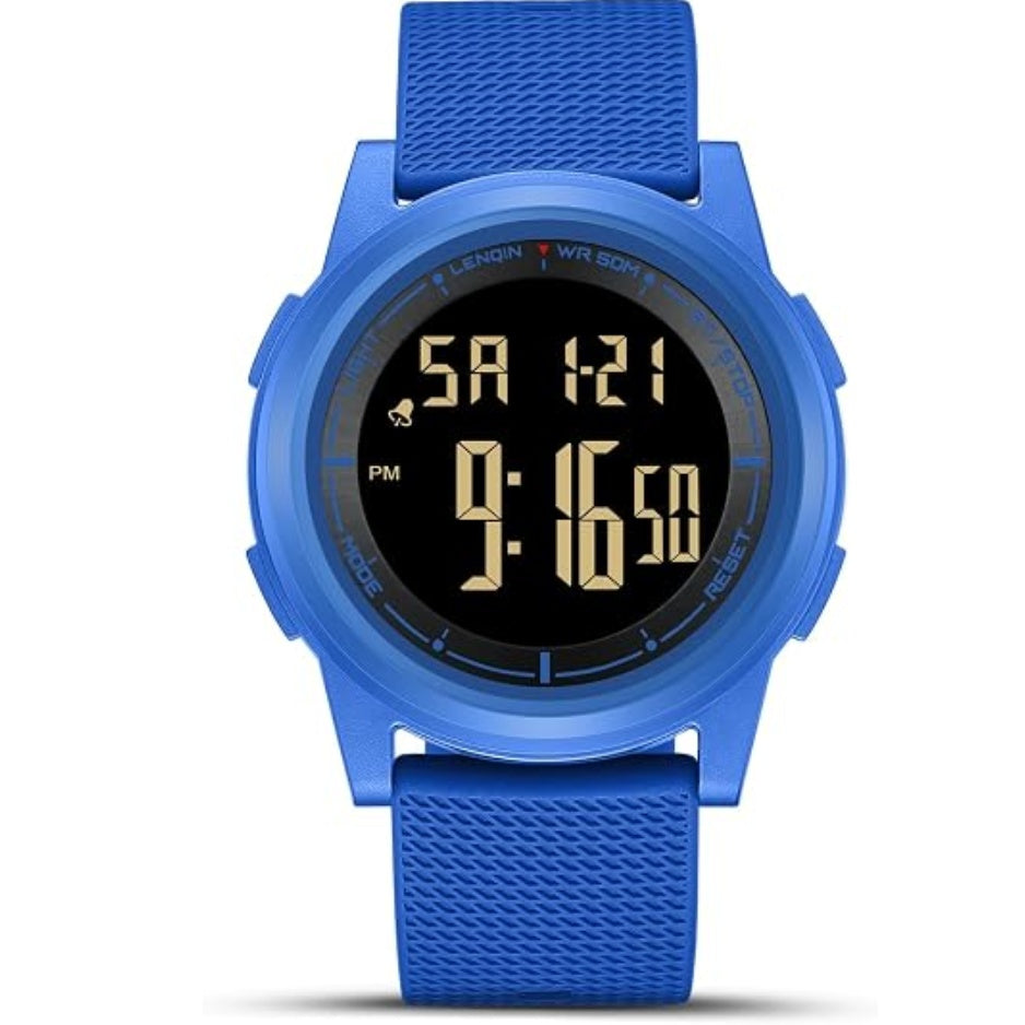 Mens Digital Watch Ultra Thin Sports Waterproof Watches For Men