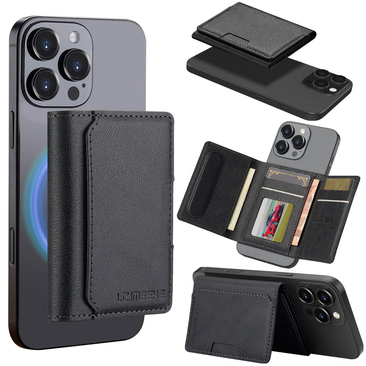 Magnetic Card Holder Anti-skimming Phone Case