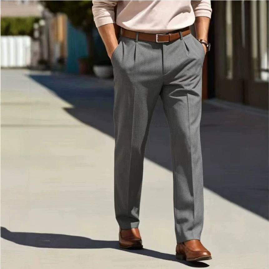 Men's Loose-fit Casual Tailored Trousers