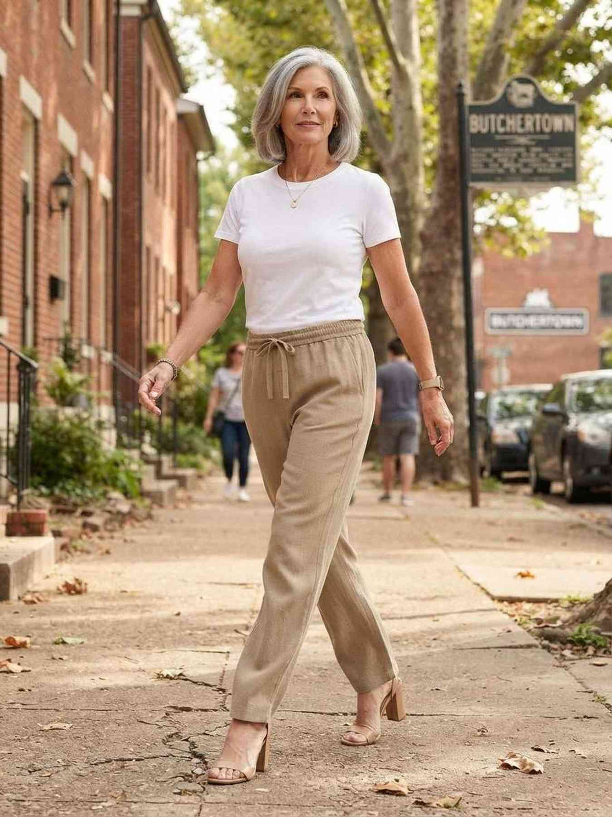 Women  Long Trousers, Casual Straight Leg Pants,