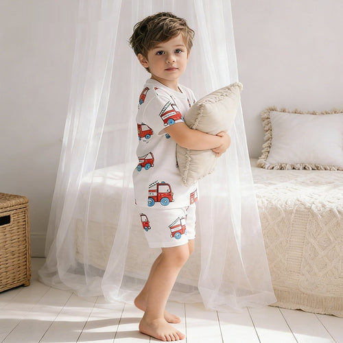 Stylish Crew-Neck Short-Sleeve Set For Little And Middle Kids Childrens Clothing