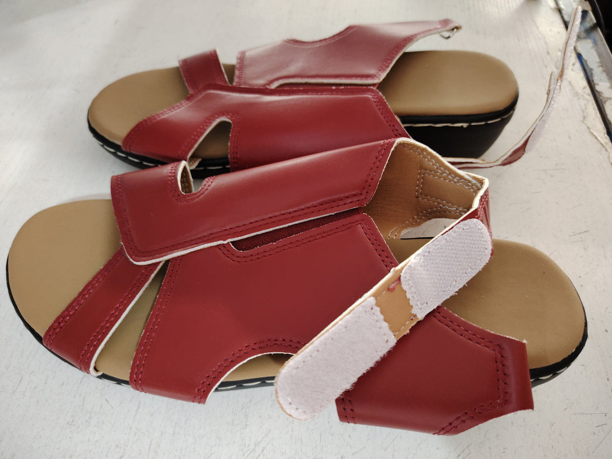 Open Toe Sandals Summer Vintage Lightweight Soft Sole Comfort Wedges Shoes