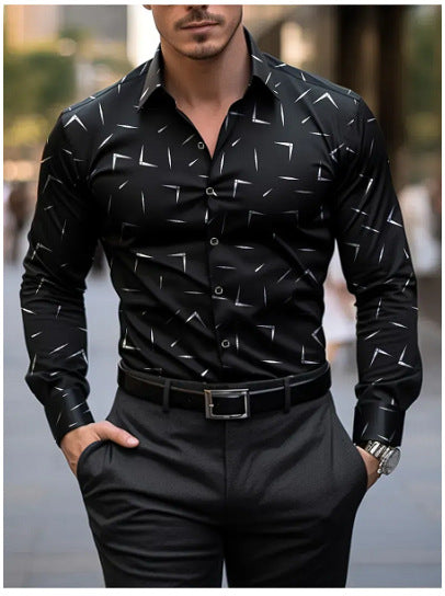 Casual Shirt Spring And Autumn Style Men's Long-sleeved Shirt