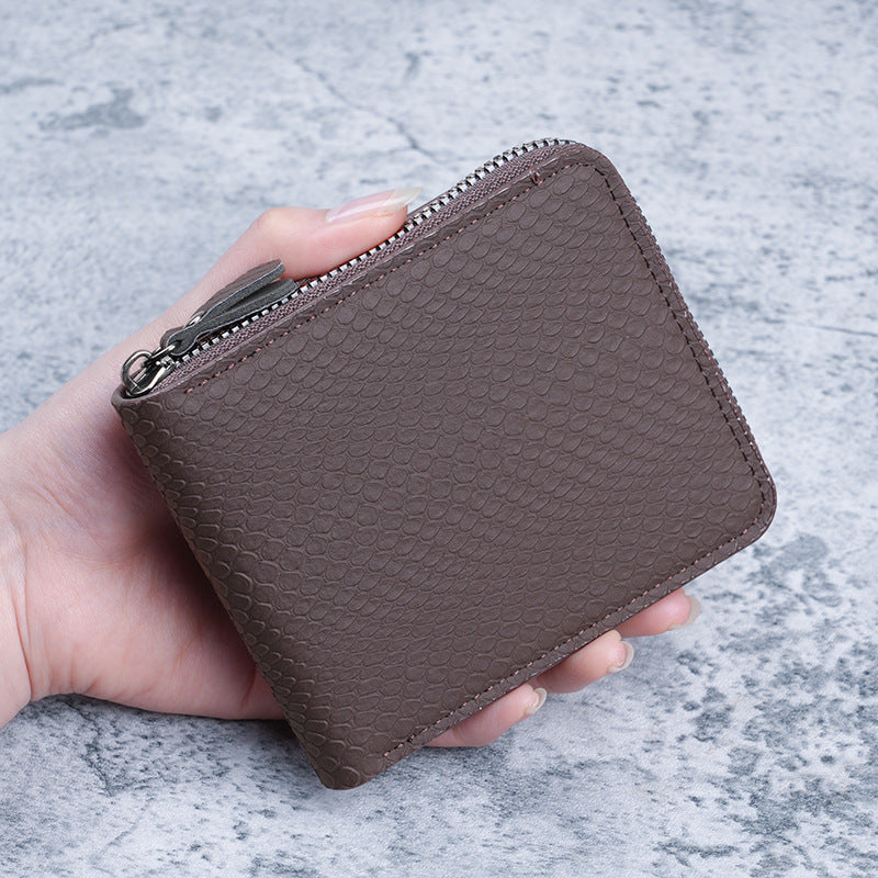 Minimalist Bi-fold Wallet Mens Short Wallet