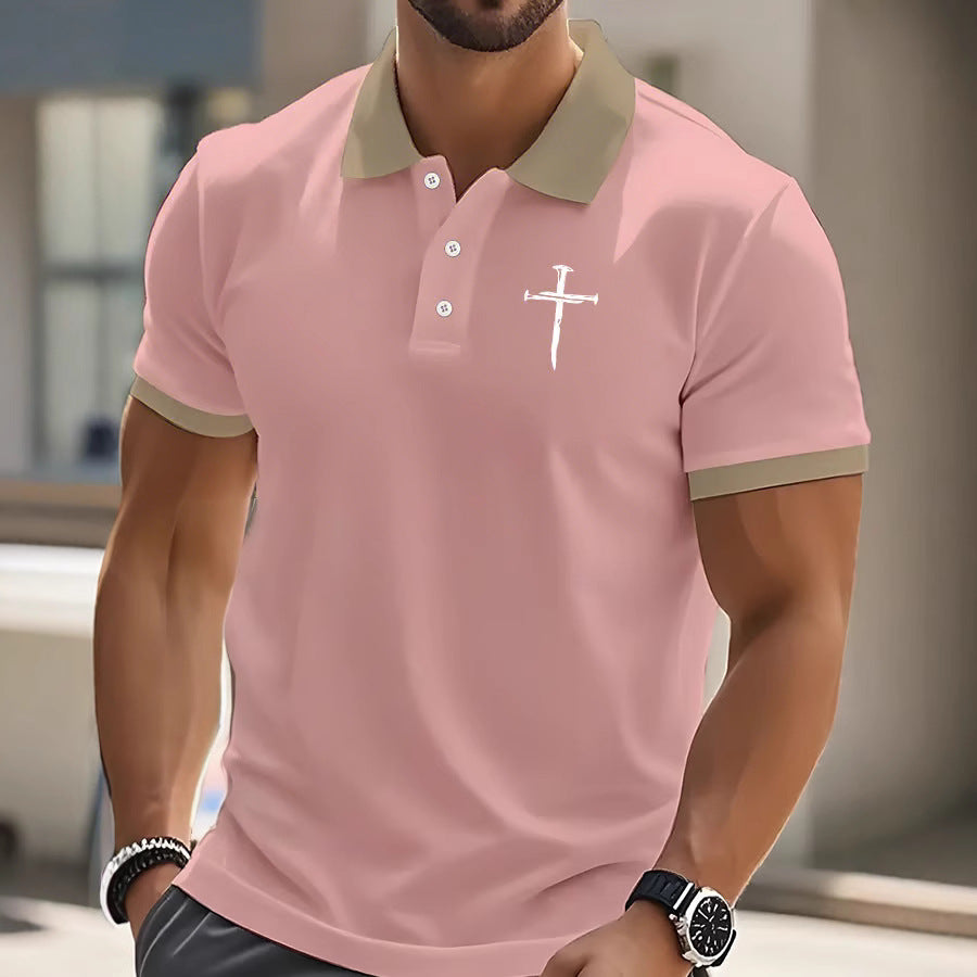 Men Polyester Printed - Polo Shirt