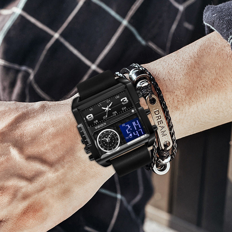 Multifunctional Mens Watch With A Large Dial