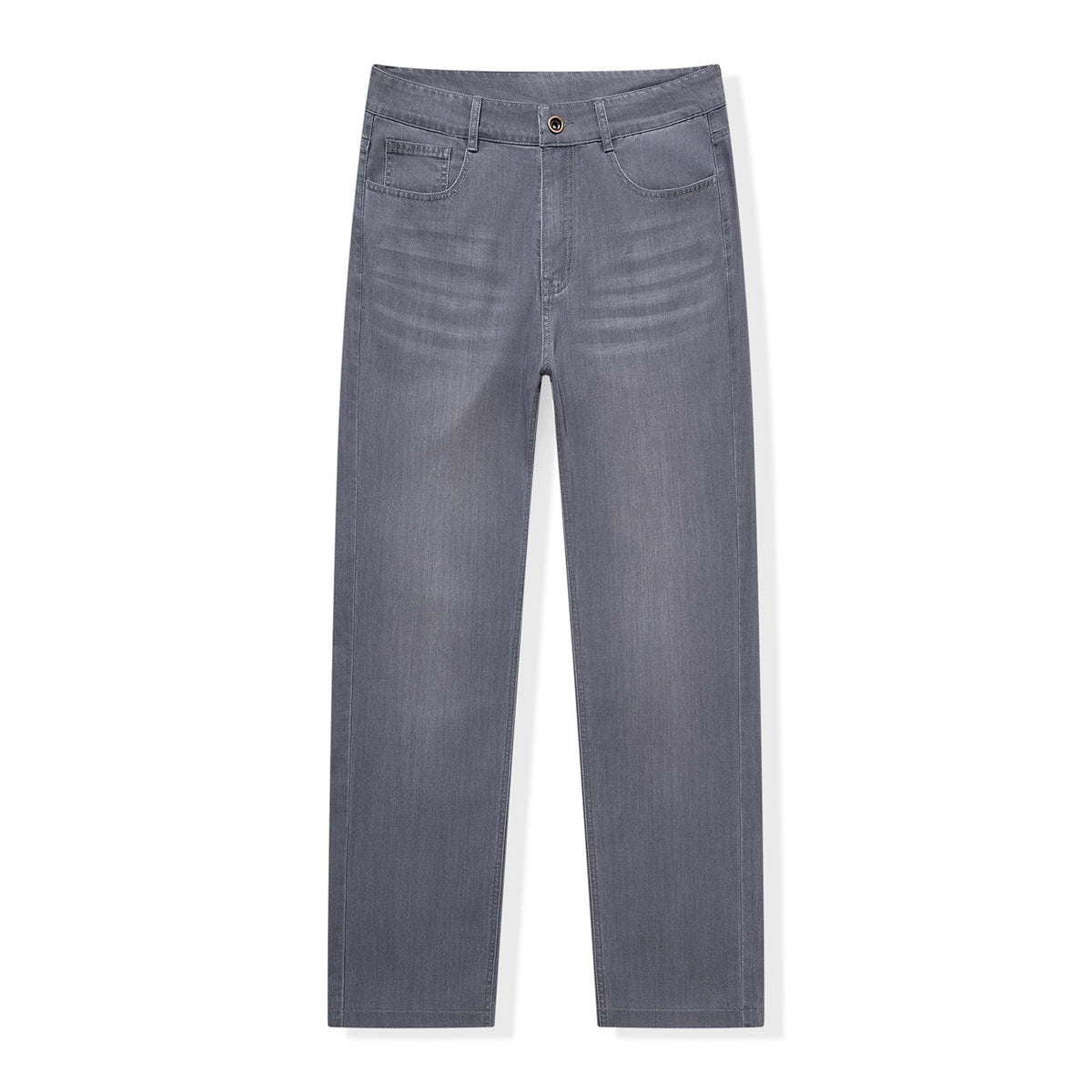 Mens Straight-Leg Loose-Fit Stretch Wrinkle-Resistant Trousers