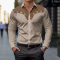 Western-style Wind-resistant Denim Thin Mens Shirt