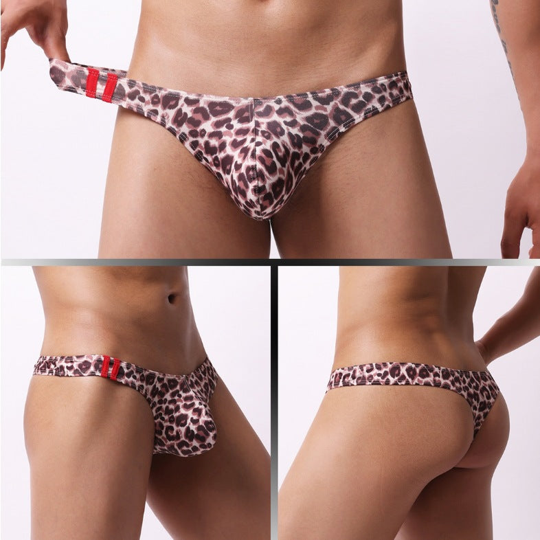 Mens Moisture-Wicking Low-Rise Underwear With Cartoon Print