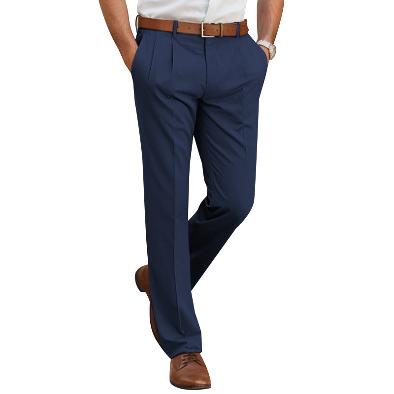 Men's Loose-fit Casual Tailored Trousers