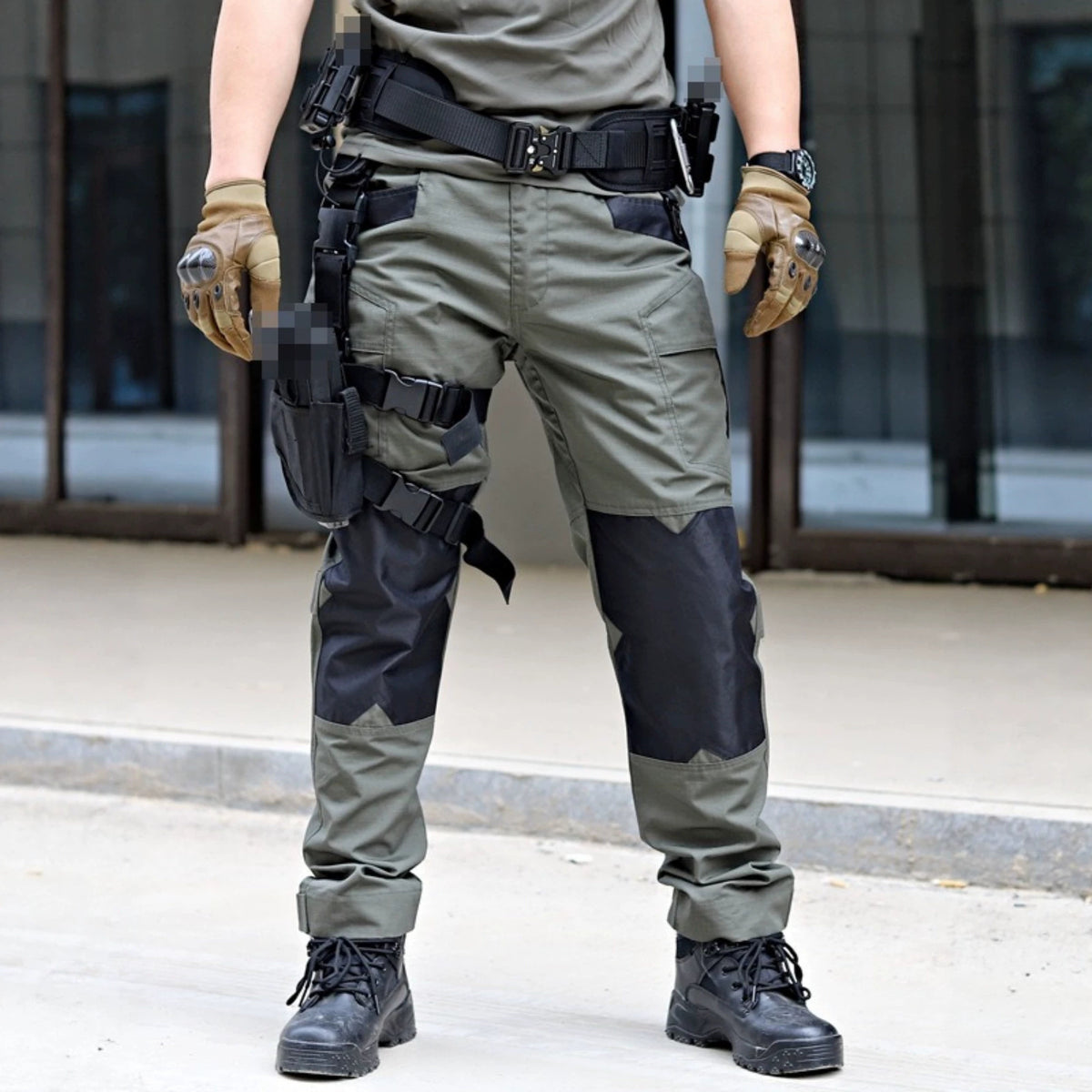Mens Outdoor Combat Training Cargo Pants With Multiple Pockets