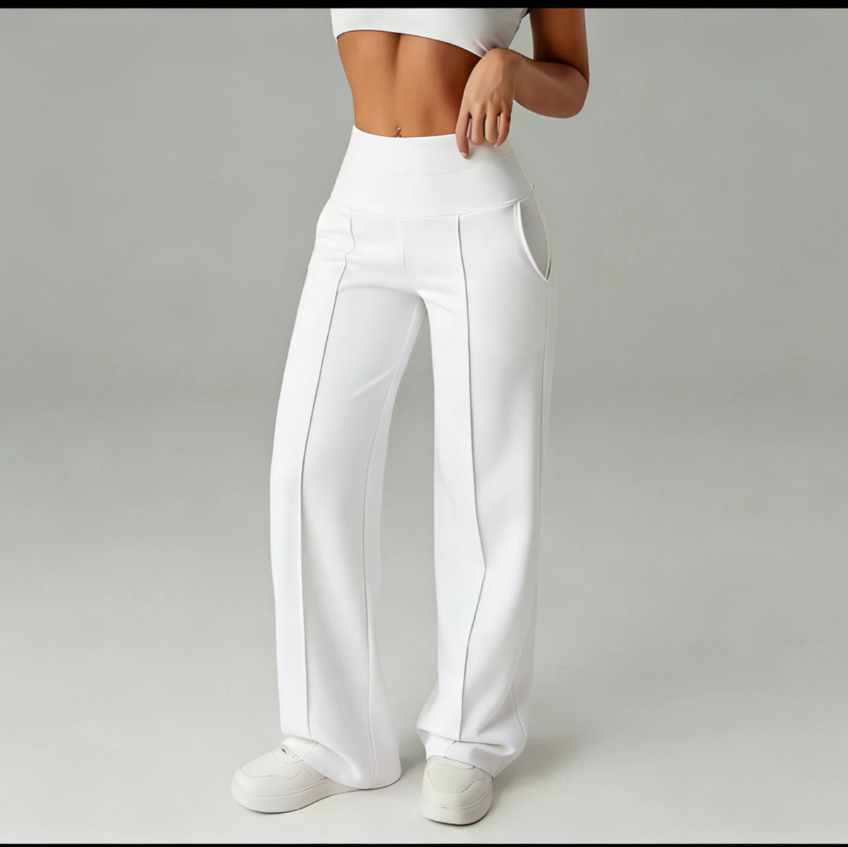 High-waisted Loose-fitting Wide-leg Womens Sweatpants