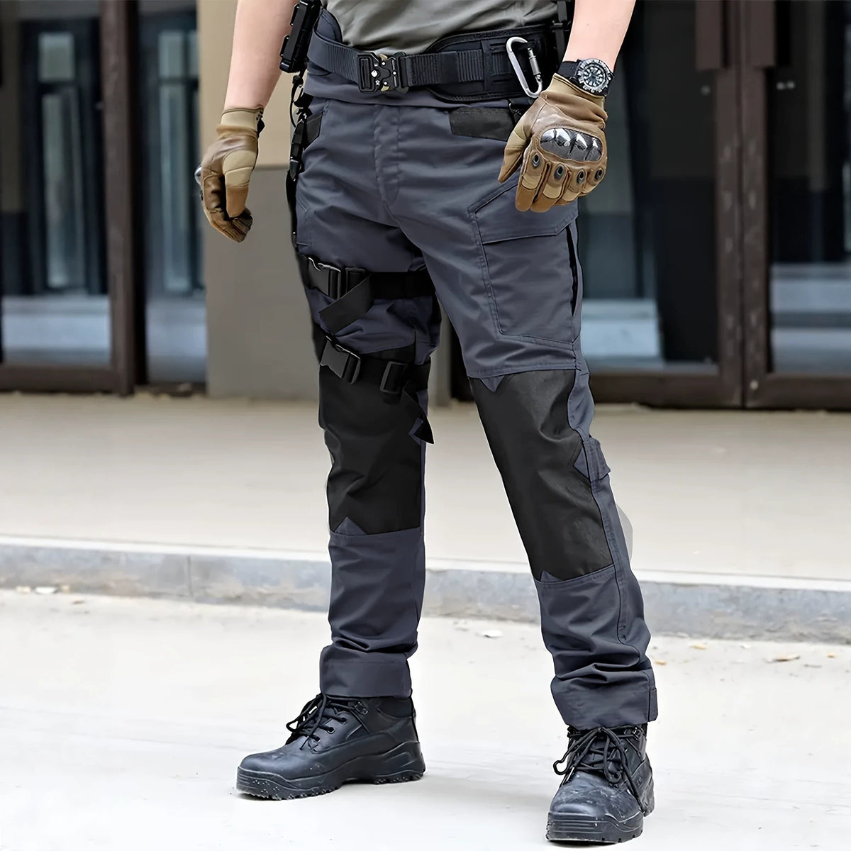 Mens Outdoor Combat Training Cargo Pants With Multiple Pockets
