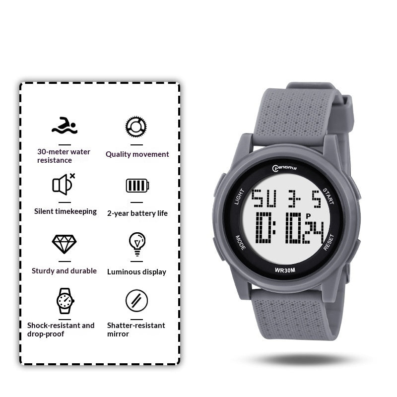 Men's Waterproof Luminous Sports Digital Watch