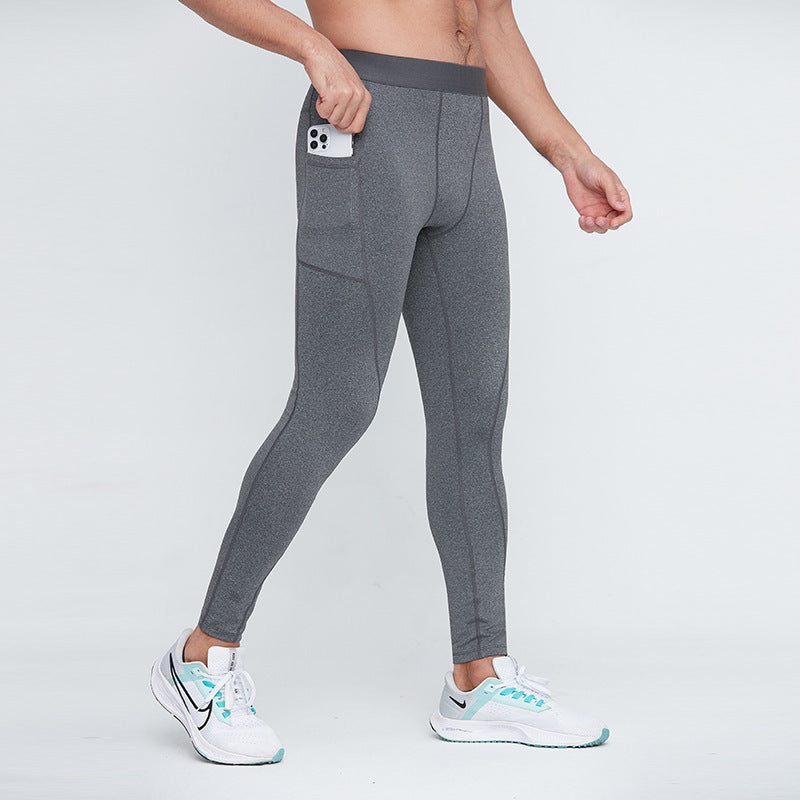 Autumn And Winter Men's Sports Leggings, High Elasticity Compression Pants, Cross-border Sports Fitness Running Training Pants