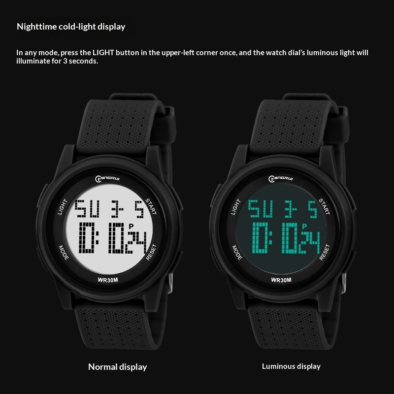 Men's Waterproof Luminous Sports Digital Watch