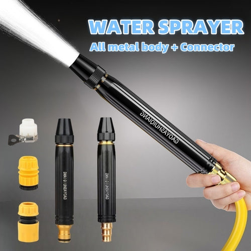 Portable High Pressure Washing Water Gun Car Wash Nozzle Adjustable Nipple Type Direct Spray Home Garden Shower Watering Hose