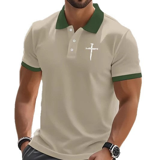 Men Polyester Printed - Polo Shirt