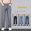 Mens Straight-Leg Loose-Fit Stretch Wrinkle-Resistant Trousers